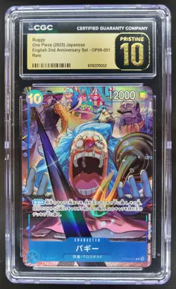2025 ONE PIECE CCG JAPANESE BUGGY RARE OP09-051 CGC 10 PRISTINE C PT - Image 1