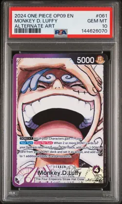 2024 ONE PIECE OP09-EMPERORS IN THE NEW WORLD #061 MONKEY D. LUFFY PSA 10 - Image 1