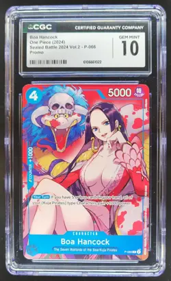 2024 ONE PIECE CCG BOA HANCOCK P-066 SEALED BATTLE PROMOS CGC 10 B PT - Image 1