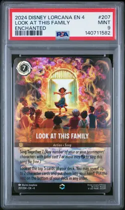 2024 DISNEY LORCANA EN 4-URSULA'S RETURN ENCHANTED LOOK AT THIS FAMILY PSA 9 - Image 1