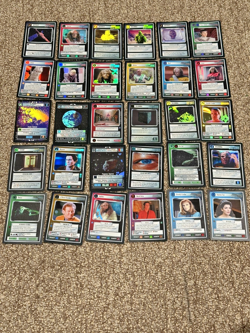HUGE LOT 2000 STAR TREK CCG REFLECTIONS FOILS LOT OF 92 of 102 CARDS PARTIAL SET - Image 2