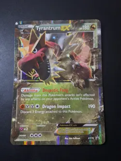 Pokemon Tyrantrum EX XY70 Jumbo Cards Holo Promo 180 HP XY Black Star Promo (MP) - Image 1