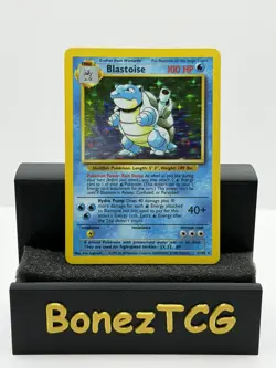1999 Blastoise Holo Rare WOTC Pokemon Card TCG 2/102 Base Set, LP Condition - Image 1