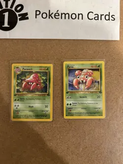 Parasect + Paras 1st Edition Pokemon Card Lot Vintage WOTC - Image 1