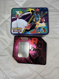 2025 Pokemon TCG Trading Card Collectible Tin Empty NO Cards Lot Of 2 - Image 1