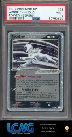 Pokemon TCG Card Power Keepers #92/108 Absol ex PSA 9 - Image 1
