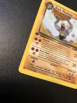 Dark Machoke 40/82 Team Rocket 1st Edition Pokemon Card In NM Condition - Image 2