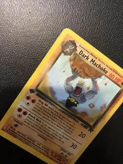 Dark Machoke 40/82 Team Rocket 1st Edition Pokemon Card In NM Condition - Image 5