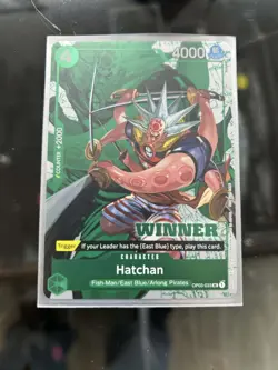 Hatchan (Winner Pack Vol. 6) OP03-033 One Piece Promotion Cards Foil - Image 1