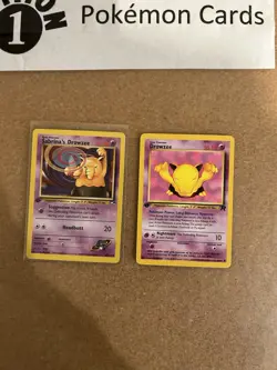 Sabrina’s Drowzee + Drowzee 1st Edition Pokemon Card Lot Vintage WOTC - Image 1