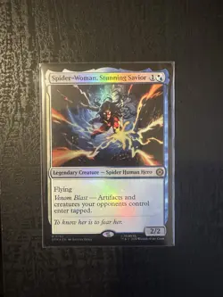 Spider-Woman Stunning Savior Foil 0152 MTG Marvel's Spider-Man SPM - Image 1