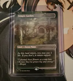 Temple Garden - Borderless Lorwyn Eclipsed MTG Pack Fresh NM+ - Image 1