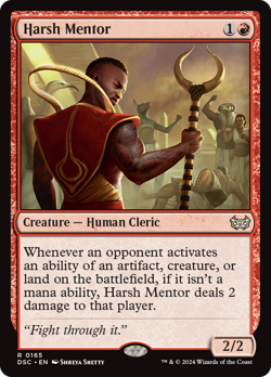 Harsh Mentor 165 Near Mint Duskmourn House of Horror Commander DSC Magic MTG - Image 1