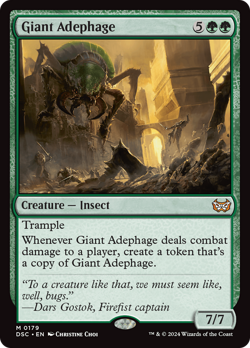 Giant Adephage 179 Near Mint Duskmourn House of Horror Commander DSC Magic MTG - Image 1