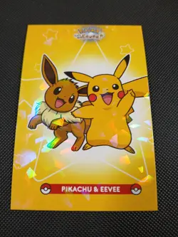 Pokemon Let's Go Eevee Database Set Peru Eevee Pikachu #4 Cracked Ice US Seller - Image 1