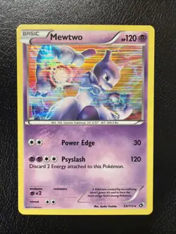 Mewtwo 53/113 Pokemon Legendary Treasures Holo LP/NM - Image 1