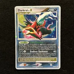 Pokemon TCG Darkrai LV.X DP19 Ultra Rare Diamond & Pearl Promo Card HP Condition - Image 1