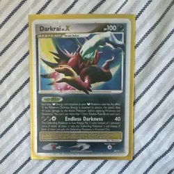 Pokemon TCG Darkrai LV.X DP19 Ultra Rare Diamond & Pearl Promo Card HP Condition - Image 2