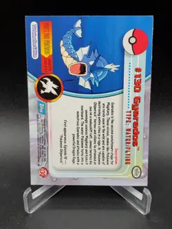 Gyarados #130 - Pokemon Topps Card TV Animation Series 3 - Non Holo - Blue Logo - Image 2