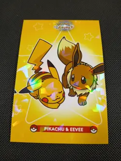 Pokemon Let's Go Eevee Database Set Peru Eevee Pikachu #5 Cracked Ice US Seller - Image 1