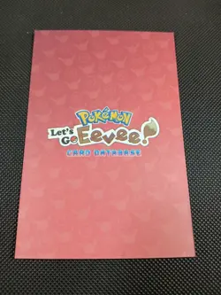 Pokemon Let's Go Eevee Database Set Peru Eevee Pikachu #5 Cracked Ice US Seller - Image 2