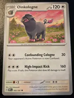 Oinkologne 183/197 Uncommon Scarlet & Violet: Obsidian Flames Pokemon TCG - Image 1
