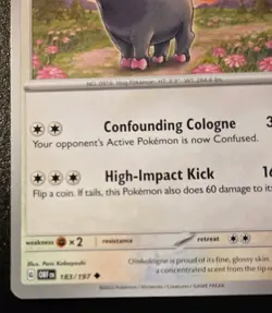 Oinkologne 183/197 Uncommon Scarlet & Violet: Obsidian Flames Pokemon TCG - Image 4