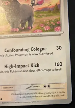 Oinkologne 183/197 Uncommon Scarlet & Violet: Obsidian Flames Pokemon TCG - Image 5
