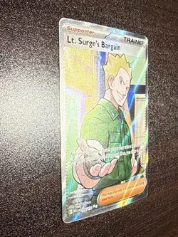 Pokemon TCG Lt. Surge’s Bargain 170/132 Ultra Rare Mega Evolutions NM Raw - Image 3