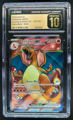 2023 Pokemon SV 151 Charizard ex #183/165 CGC 10 Pristine - Image 1