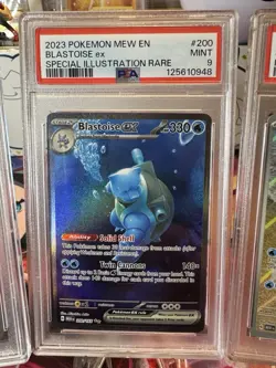 2023 Pokemon Squirtle Wartortle Blastoise ex PSA 9 Illustration Rare Trio 151 - Image 3