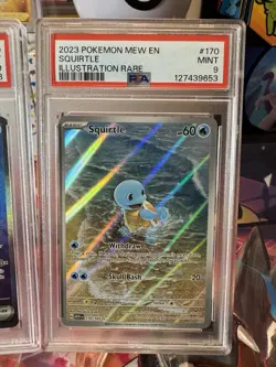 2023 Pokemon Squirtle Wartortle Blastoise ex PSA 9 Illustration Rare Trio 151 - Image 4
