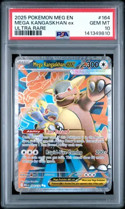 2025 POKEMON MEG EN-MEGA EVOLUTION ULTRA RARE #164 MEGA KANGASKHAN EX PSA 10 - Image 1