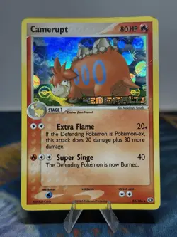 Camerupt 23/106 Ex Emerald Reverse Holo Stamped Pokemon Card MP PL - Image 1