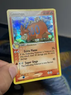 Camerupt 23/106 Ex Emerald Reverse Holo Stamped Pokemon Card MP PL - Image 4