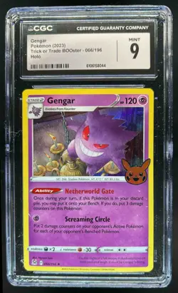 2023 Pokemon Trick or Trade Gengar BOOster Holo #066/196 CGC 9 - Image 1