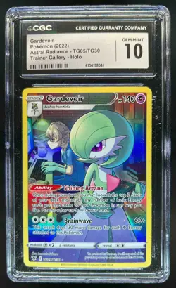 2022 Pokemon SWSH Astral Radiance Gardevoir Trainer Gallery #TG05/TG30 CGC 10 - Image 1