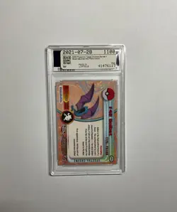 2000 POKEMON TOPPS CHROME SERIES 1 SPECTRA GOLBAT #42 PSA 9 MINT - Image 2