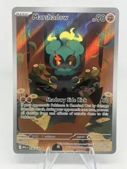 Pokemon TCG Marshadow 146/132 Illustration Rare Me01: Mega Evolution Holo - Image 1