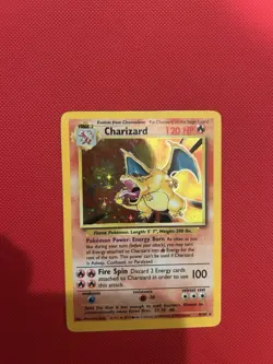 Pokemon Charizard Base Set Black Dot Error Holofoil Rare Card 4/102 1999 - Image 3