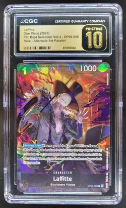 2025 ONE PIECE CCG LAFFITTE RARE ALT ART OP09-095 CGC 10 PRISTINE D PT - Image 1