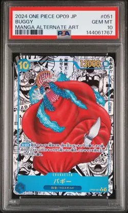 2024 ONE PIECE JPN OP09-EMPERORS IN THE NEW WORLD #051 BUGGY PSA 10 - Image 1