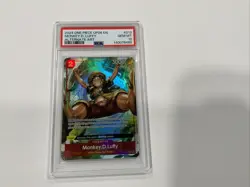 2024 ONE PIECE OP06-WINGS OF THE CAPTAIN ALTERNATE ART MONKEY D. LUFFY PSA 10 - Image 1