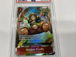 2024 ONE PIECE OP06-WINGS OF THE CAPTAIN ALTERNATE ART MONKEY D. LUFFY PSA 10 - Image 3