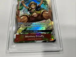 2024 ONE PIECE OP06-WINGS OF THE CAPTAIN ALTERNATE ART MONKEY D. LUFFY PSA 10 - Image 4