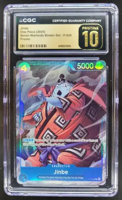 2025 ONE PIECE CCG JINBE PROMO P-030 CGC 10 PRISTINE C PT - Image 1