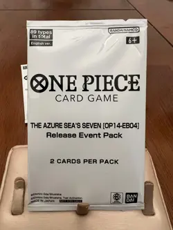 One Piece TCG The Azure Seas Seven OP14-EB04 Release Event Pack Set of 5 - Image 1
