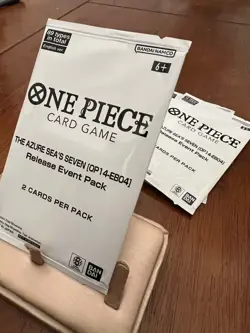 One Piece TCG The Azure Seas Seven OP14-EB04 Release Event Pack Set of 5 - Image 2