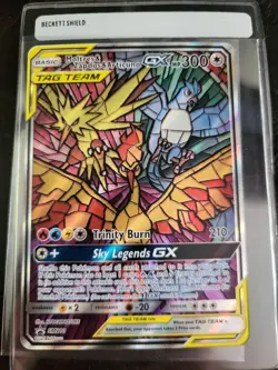 Pokemon Moltres & Zapdos & Articuno GX Tag Team Promo SM210 Holo English Card - Image 1
