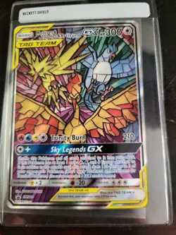 Pokemon Moltres & Zapdos & Articuno GX Tag Team Promo SM210 Holo English Card - Image 3